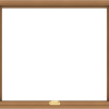 WDMA 40x36 (39.5 x 35.5 inch) Oak Wood Dark Brown Bronze Aluminum Crank out Awning Window without Grids