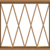WDMA 40x36 (39.5 x 35.5 inch) Oak Wood Green Aluminum Push out Awning Window without Grids with Diamond Grills