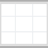 WDMA 40x36 (39.5 x 35.5 inch) White Vinyl uPVC Crank out Awning Window with Colonial Grids Exterior