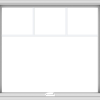 WDMA 40x36 (39.5 x 35.5 inch) White Vinyl uPVC Crank out Awning Window with Fractional Grilles