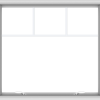 WDMA 40x36 (39.5 x 35.5 inch) White uPVC Vinyl Push out Awning Window with Fractional Grilles