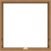 WDMA 40x40 (39.5 x 39.5 inch) Oak Wood Dark Brown Bronze Aluminum Crank out Awning Window without Grids