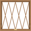 WDMA 40x40 (39.5 x 39.5 inch) Oak Wood Dark Brown Bronze Aluminum Crank out Awning Window without Grids with Diamond Grills