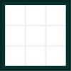 WDMA 40x40 (39.5 x 39.5 inch) Oak Wood Green Aluminum Push out Awning Window with Colonial Grids Exterior