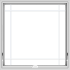 WDMA 40x40 (39.5 x 39.5 inch) White Vinyl uPVC Crank out Awning Window with Prairie Grilles