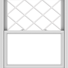 WDMA 40x48 (39.5 x 47.5 inch)  Aluminum Single Double Hung Window with Diamond Grids