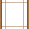 WDMA 40x48 (39.5 x 47.5 inch) Oak Wood Green Aluminum Push out Awning Window with Prairie Grilles
