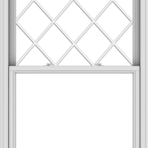 WDMA 40x60 (39.5 x 59.5 inch)  Aluminum Single Double Hung Window with Diamond Grids