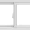WDMA 42x18 (41.5 x 17.5 inch) Vinyl uPVC White Slide Window without Grids Interior
