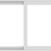 WDMA 42x30 (41.5 x 29.5 inch) Vinyl uPVC White Slide Window without Grids Interior