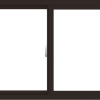 WDMA 42x30 (41.5 x 29.5 inch) Vinyl uPVC Dark Brown Slide Window without Grids Interior