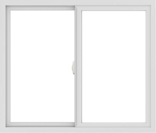 WDMA 42x36 (41.5 x 35.5 inch) Vinyl uPVC White Slide Window without Grids Interior