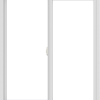 WDMA 42x48 (41.5 x 47.5 inch) Vinyl uPVC White Slide Window without Grids Interior
