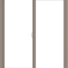 WDMA 42x48 (41.5 x 47.5 inch) Vinyl uPVC Brown Slide Window without Grids Interior