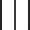 WDMA 42x48 (41.5 x 47.5 inch) Vinyl uPVC Black Slide Window without Grids Interior