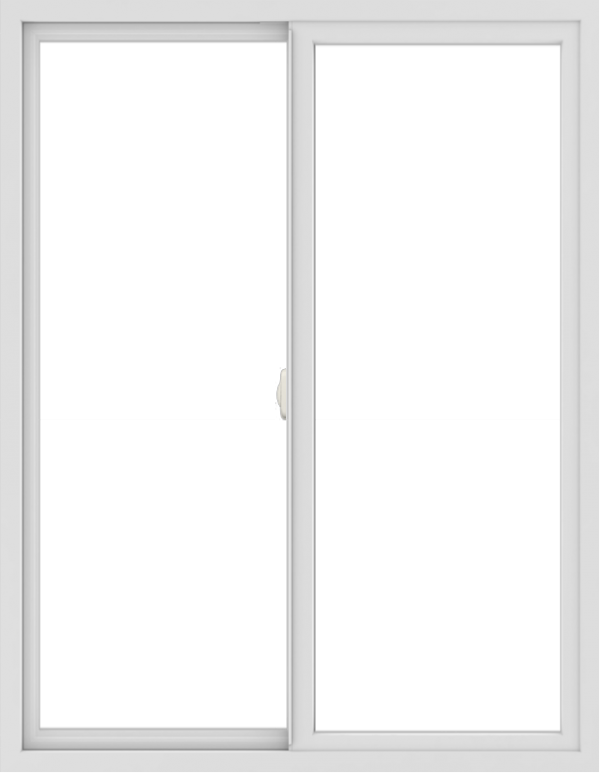 WDMA 42x54 (41.5 x 53.5 inch) Vinyl uPVC White Slide Window without Grids Interior