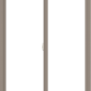 WDMA 42x54 (41.5 x 53.5 inch) Vinyl uPVC Brown Slide Window without Grids Interior