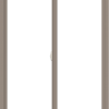 WDMA 42x60 (41.5 x 59.5 inch) Vinyl uPVC Brown Slide Window without Grids Interior