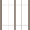 WDMA 42x60 (41.5 x 59.5 inch) Vinyl uPVC Brown Slide Window with Colonial Grids Exterior