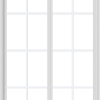 WDMA 42x66 (41.5 x 65.5 inch) Vinyl uPVC White Slide Window with Colonial Grids Exterior