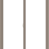 WDMA 42x66 (41.5 x 65.5 inch) Vinyl uPVC Brown Slide Window without Grids Interior