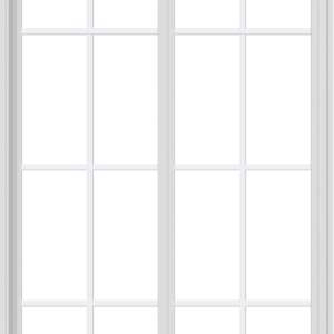 WDMA 42x72 (41.5 x 71.5 inch) Vinyl uPVC White Slide Window with Colonial Grids Exterior