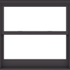WDMA 44x40 (43.5 x 39.5 inch)  Aluminum Single Hung Double Hung Window without Grids-3