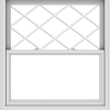WDMA 44x48 (43.5 x 47.5 inch)  Aluminum Single Double Hung Window with Diamond Grids