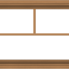 WDMA 48x20 (47.5 x 19.5 inch) Oak Wood Green Aluminum Push out Awning Window with Fractional Grilles