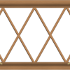 WDMA 48x24 (47.5 x 23.5 inch) Oak Wood Green Aluminum Push out Awning Window without Grids with Victorian Grills