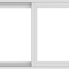 WDMA 48x24 (47.5 x 23.5 inch) Vinyl uPVC White Slide Window without Grids Interior