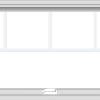 WDMA 48x24 (47.5 x 23.5 inch) White Vinyl uPVC Crank out Awning Window with Fractional Grilles