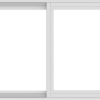 WDMA 48x30 (47.5 x 29.5 inch) Vinyl uPVC White Slide Window without Grids Interior