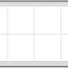 WDMA 48x30 (47.5 x 29.5 inch) White Vinyl uPVC Crank out Awning Window with Colonial Grids Exterior