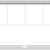 WDMA 48x30 (47.5 x 29.5 inch) White Vinyl uPVC Crank out Awning Window with Fractional Grilles