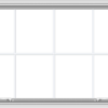 WDMA 48x30 (47.5 x 29.5 inch) White uPVC Vinyl Push out Awning Window with Colonial Grids Interior