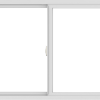 WDMA 48x36 (47.5 x 35.5 inch) Vinyl uPVC White Slide Window without Grids Interior