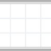 WDMA 48x36 (47.5 x 35.5 inch) White uPVC Vinyl Push out Awning Window with Colonial Grids Exterior
