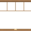 WDMA 48x40 (47.5 x 39.5 inch) Oak Wood Dark Brown Bronze Aluminum Crank out Awning Window with Fractional Grilles