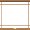 WDMA 48x40 (47.5 x 39.5 inch) Oak Wood Dark Brown Bronze Aluminum Crank out Awning Window with Prairie Grilles