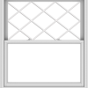 WDMA 48x54 (47.5 x 53.5 inch)  Aluminum Single Double Hung Window with Diamond Grids