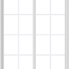 WDMA 48x60 (47.5 x 59.5 inch) Vinyl uPVC White Slide Window with Colonial Grids Exterior