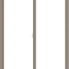 WDMA 48x60 (47.5 x 59.5 inch) Vinyl uPVC Brown Slide Window without Grids Interior