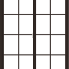WDMA 48x60 (47.5 x 59.5 inch) Vinyl uPVC Dark Brown Slide Window with Colonial Grids Exterior