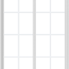 WDMA 48x66 (47.5 x 65.5 inch) Vinyl uPVC White Slide Window with Colonial Grids Exterior