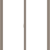 WDMA 48x66 (47.5 x 65.5 inch) Vinyl uPVC Brown Slide Window without Grids Interior