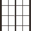 WDMA 48x66 (47.5 x 65.5 inch) Vinyl uPVC Dark Brown Slide Window with Colonial Grids Exterior