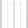 WDMA 48x72 (47.5 x 71.5 inch) Vinyl uPVC White Slide Window with Colonial Grids Exterior