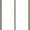 WDMA 48x72 (47.5 x 71.5 inch) Vinyl uPVC Brown Slide Window without Grids Interior