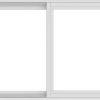 WDMA 54x30 (53.5 x 29.5 inch) Vinyl uPVC White Slide Window without Grids Interior
